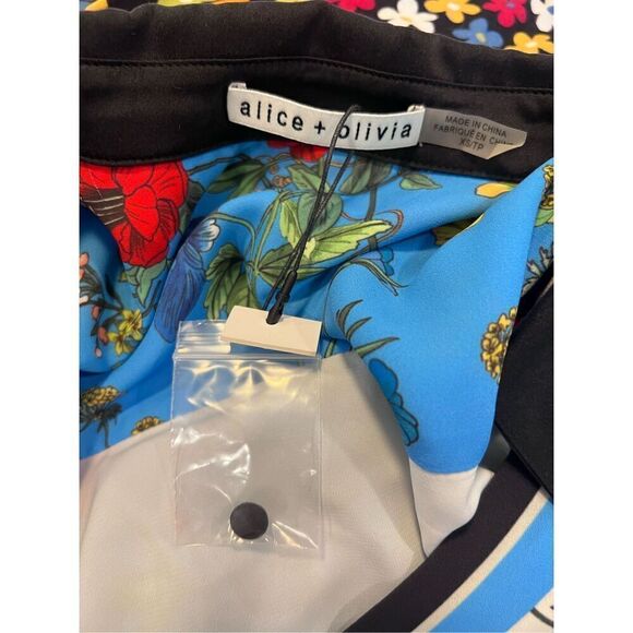 Alice + Olivia Women's Multicolor Printed Tunic Dress Size XS NWOT - Picture 9 of 11